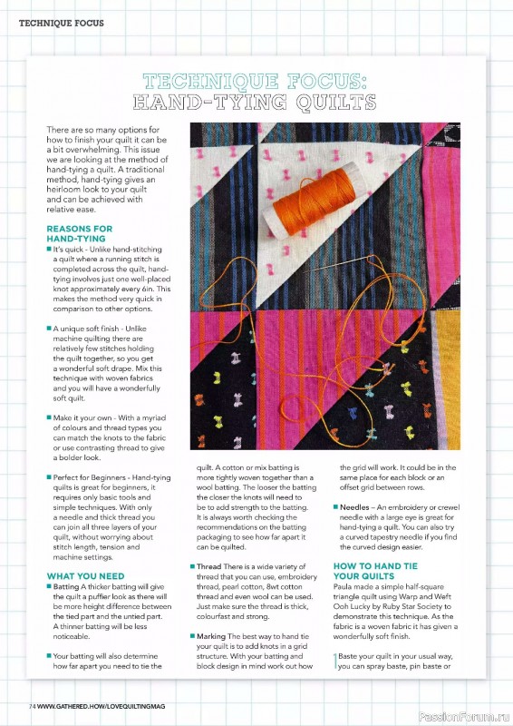 Коллекция проектов для рукодельниц в журнале «Love Patchwork & Quilting №149 2025»