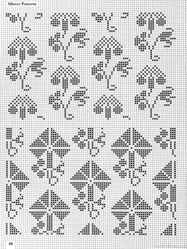 Коллекция узоров в книге «Charts for Colour Knitting»