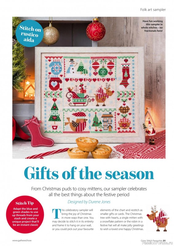 Коллекция вышивки в журнале «Cross Stitch Favourites - Christmas 2025»
