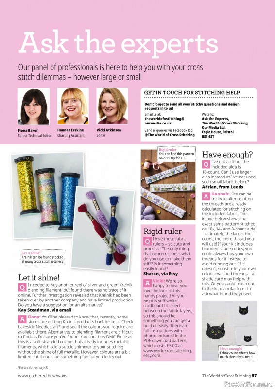 Коллекция вышивки в журнале &laquo;The World of Cross Stitching №372 2026&raquo;