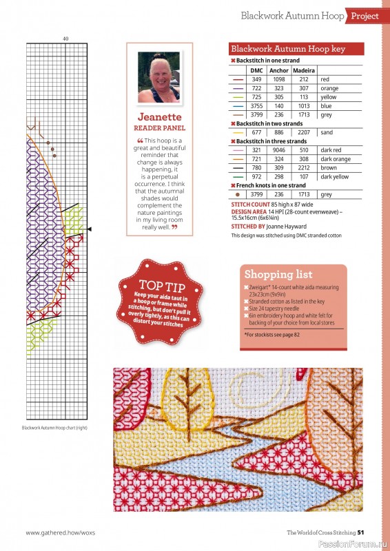Коллекция вышивки в журнале «The World of Cross Stitching №377 2026»