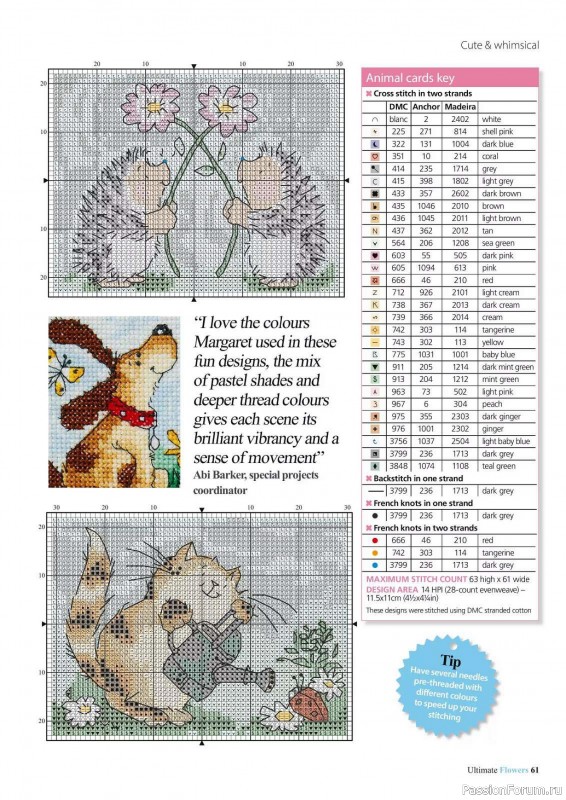 Коллекция вышивки в журнале «Ultimate CrossStitch Flowers - 2025»
