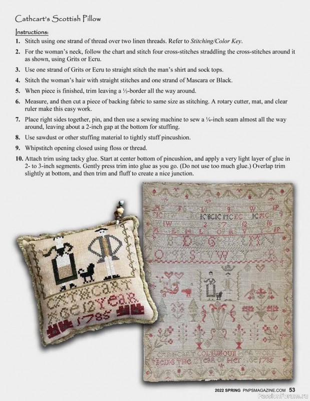 Новые техники рукоделия в журнале «Punch Needle & Primitive Stitcher-Spring 2022»