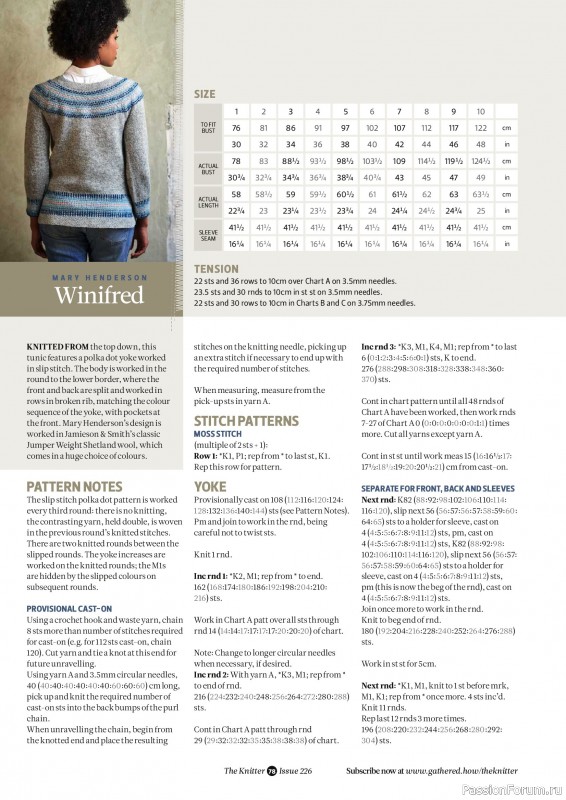 Вязаные проекты спицами в журнале &laquo;The Knitter №226 2026&raquo;