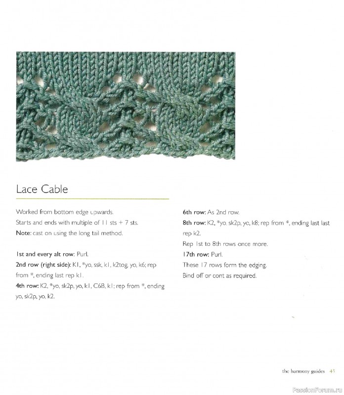 Вязаные проекты в книге &laquo;Knit Edgings & Trims 150 Stitches&raquo;.