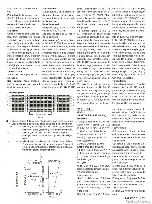 Вязаные проекты в журнале &laquo;Burda Orgu №2 2026&raquo;