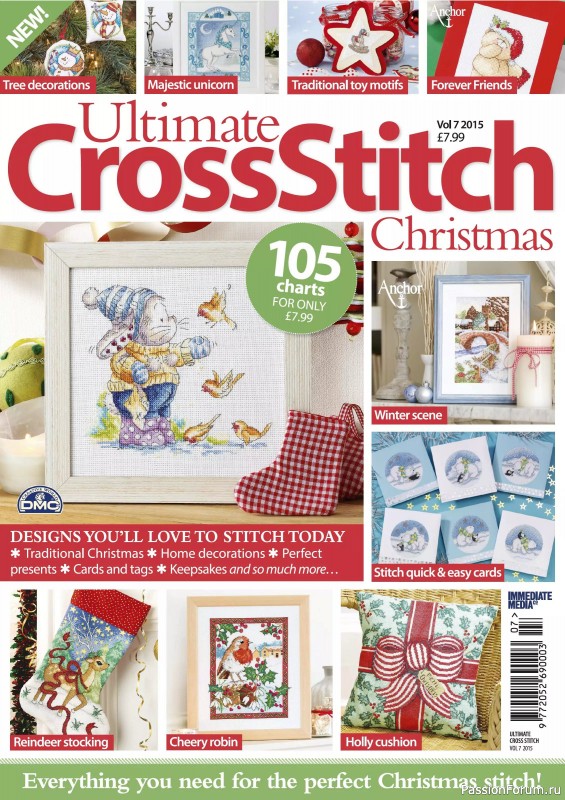 Коллекция вышивки в журнале &laquo;Ultimate Crossstitch Christmas №7 2025&raquo;