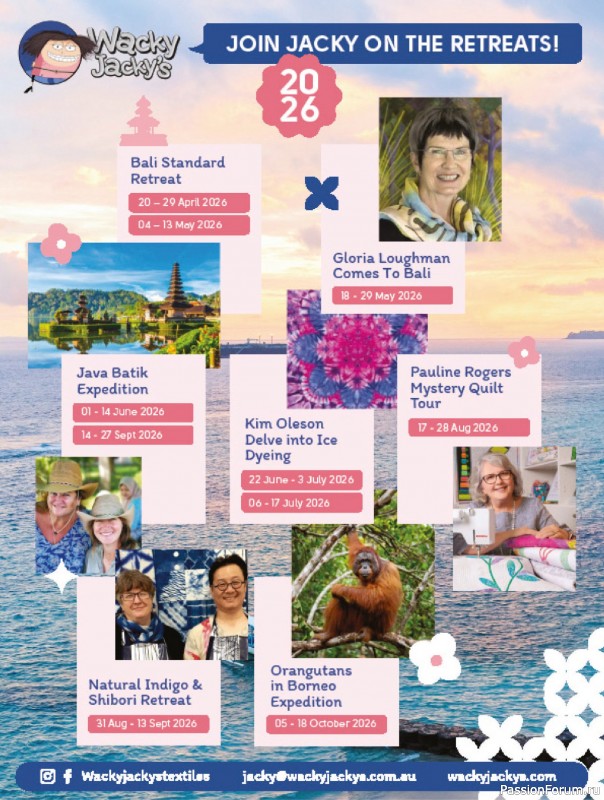 Коллекция проектов для рукодельниц в журнале «Australian Homespun №228 2025»