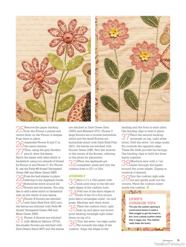 Коллекция проектов для рукодельниц в журнале «Australian Homespun - October-November 2025»