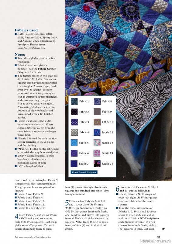 Коллекция проектов для рукодельниц в журнале «Todays Quilter №132 2025»