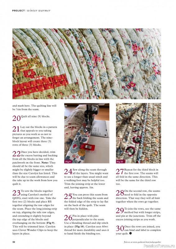 Коллекция проектов для рукодельниц в журнале «Todays Quilter №137 2025»