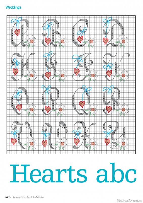 Коллекция вышивки в журнале «Cross Stitch Collection - The Ultimate Alphabets 2026»