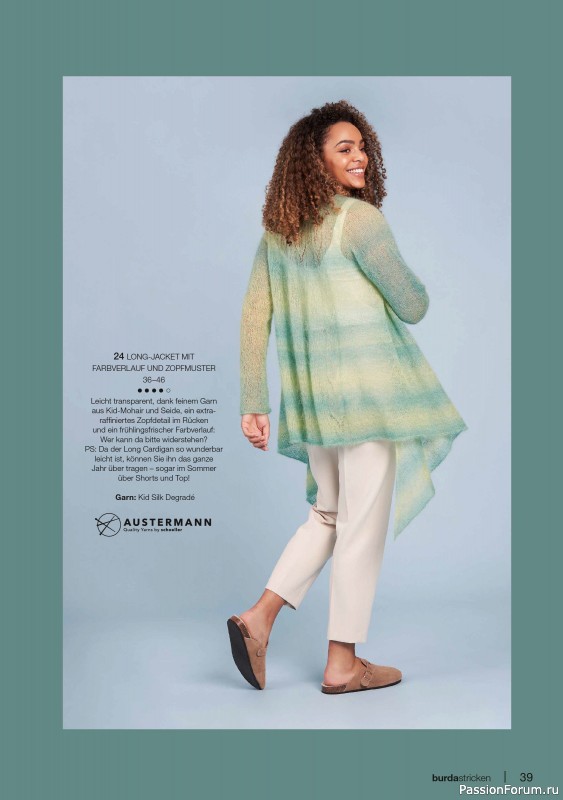 Вязаные модели в журнале «Burda Stricken №1 2023»