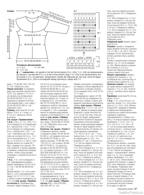Вязаные модели в журнале «Creazion №3 2025»