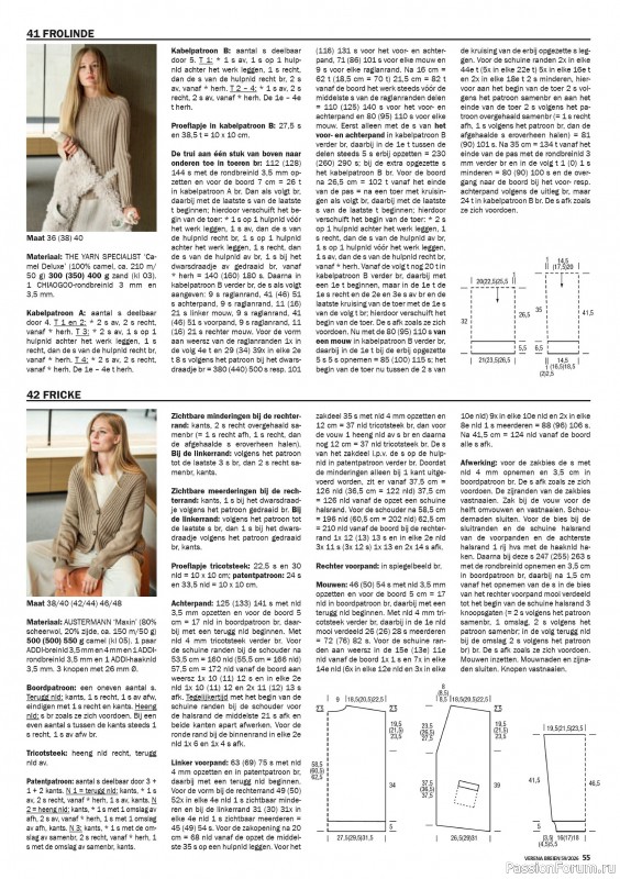 Вязаные модели в журнале «Verena №59 2026 Nederland»