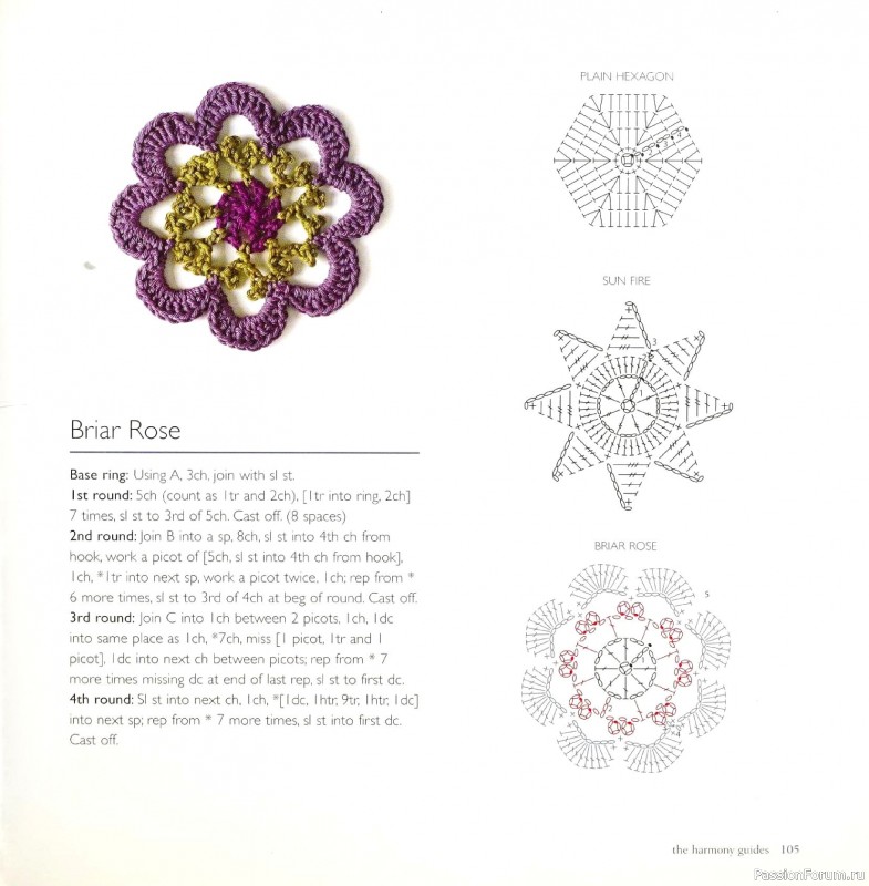 Вязаные проекты в книге &laquo;Crochet Stitch Motifs&raquo;.