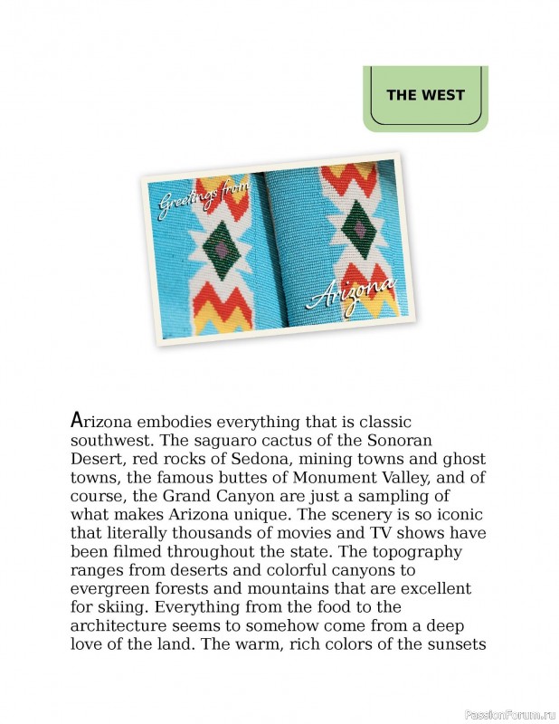 Вязаные проекты в книге «Knitting the U.S.A.». Часть 2