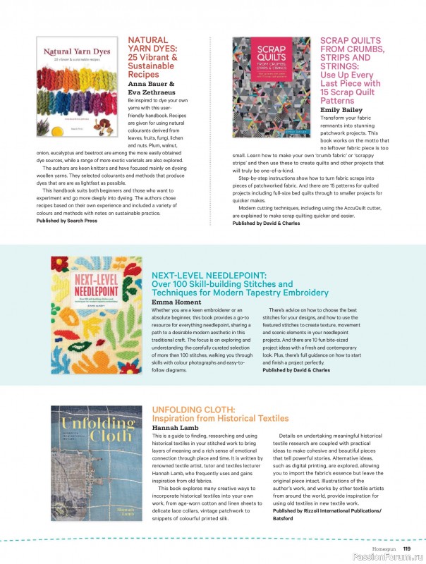 Коллекция проектов для рукодельниц в журнале &laquo;Australian Homespun - February-March 2026&raquo;