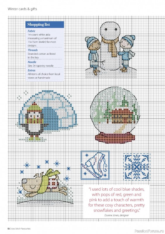 Коллекция вышивки в журнале «Cross Stitch Favourites - Christmas 2022»