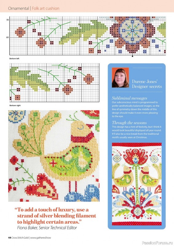 Коллекция вышивки в журнале «Cross Stitch Gold - Birds Collection 2024»