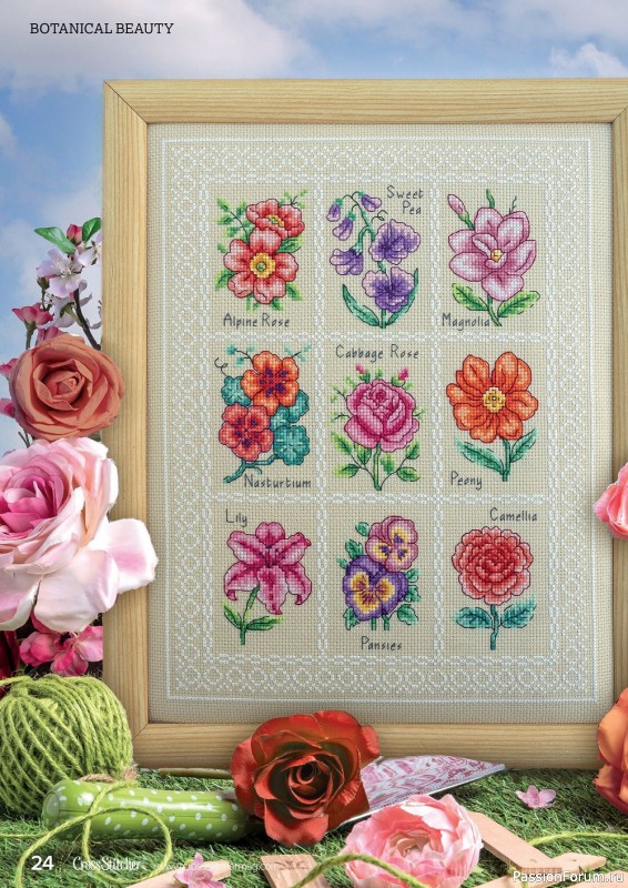 Коллекция вышивки в журнале «CrossStitcher №387 2022»