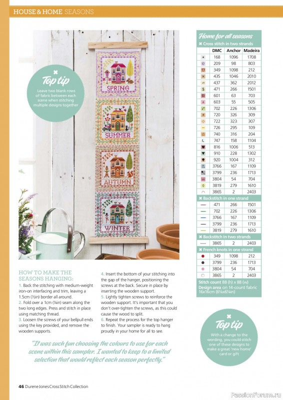 Коллекция вышивки в журнале &laquo;Ultimate Cross Stitch Collection - Durene Jones 2026&raquo;. Часть 1