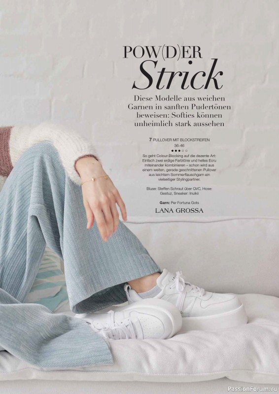 Вязаные модели в журнале «Burda Stricken №3 2024»
