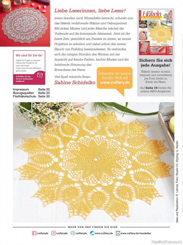 Вязаные проекты спицами в журнале «Hakeln Kreativ №1 2026»