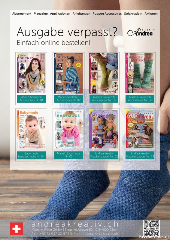Вязаные проекты в журнале «Marie's Socken & Accessoires №7 2025»