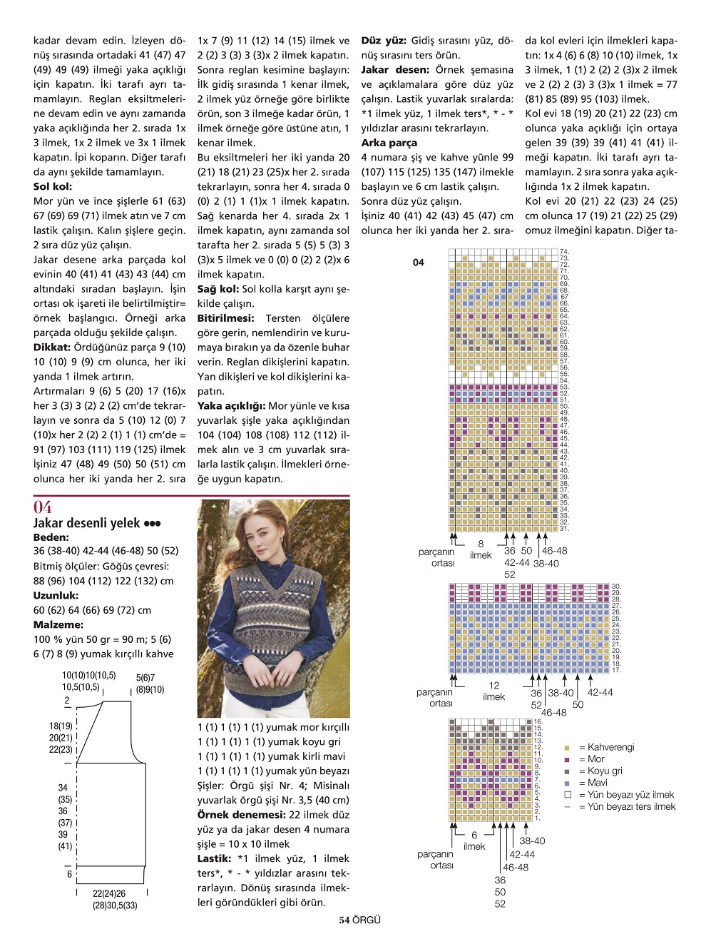 Трикотаж для женщин в журнале "Buгda Orgu" №3 2021