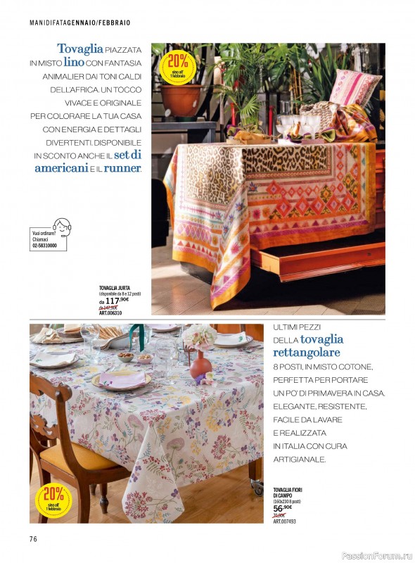 Коллекция проектов для рукодельниц в журнале &laquo;Mani di Fata - Gennaio-Febbraio 2026&raquo;