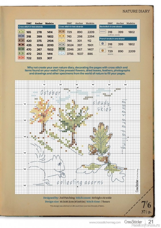 Коллекция вышивки в журнале «CrossStitcher №388 2022»