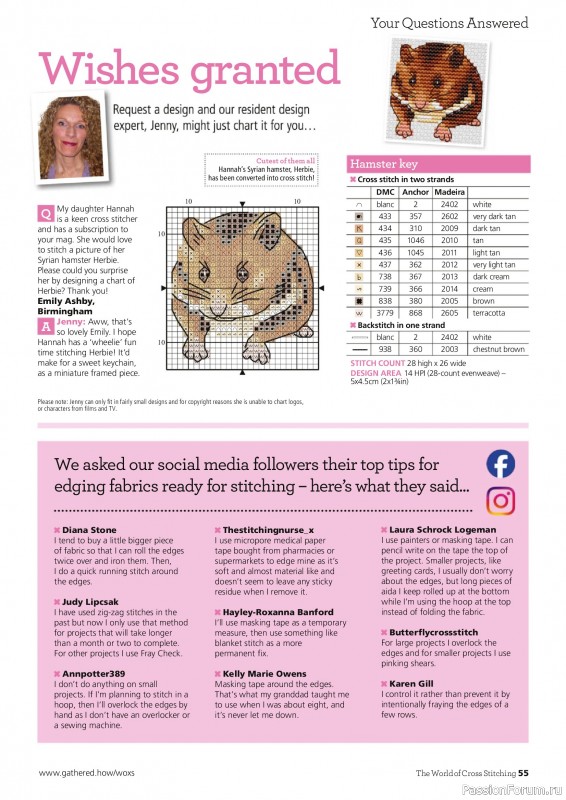 Коллекция вышивки в журнале &laquo;The World of Cross Stitching №370 2026&raquo;