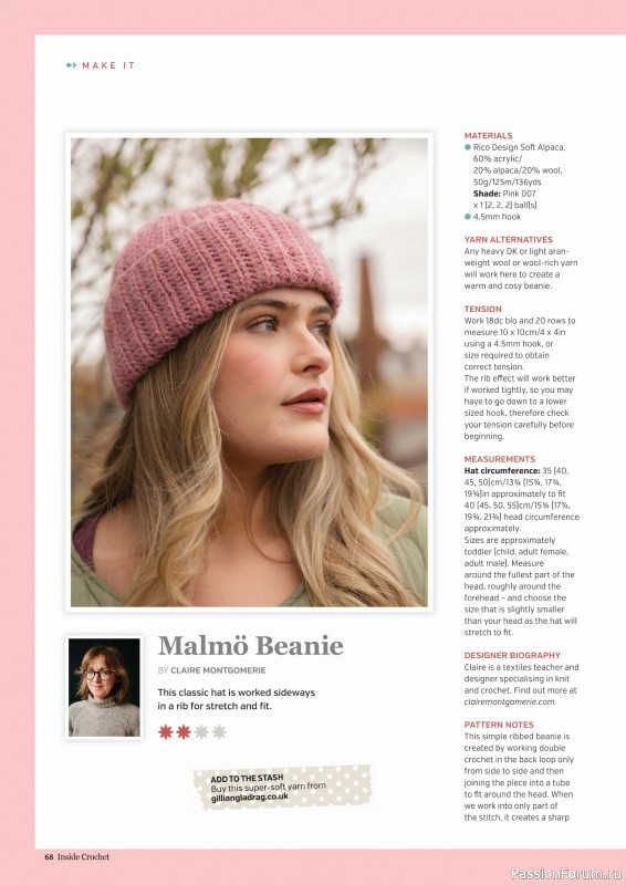 Вязаные проекты крючком в журнале &laquo;Inside Crochet №187 2026&raquo;