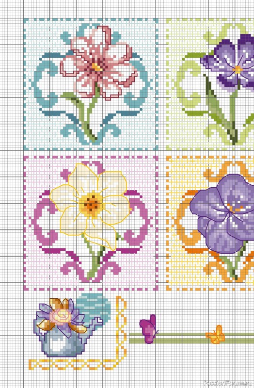 Коллекция проектов для рукодельниц в журнале &laquo;A Punto Croce Fiori - Marzo 2026&raquo;