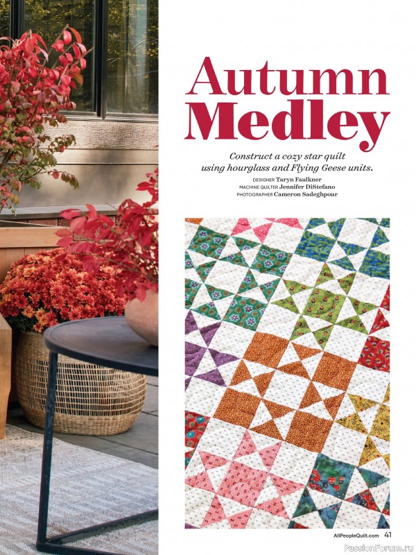 Коллекция проектов для рукодельниц в журнале «American Patchwork & Quilting №196 2025»