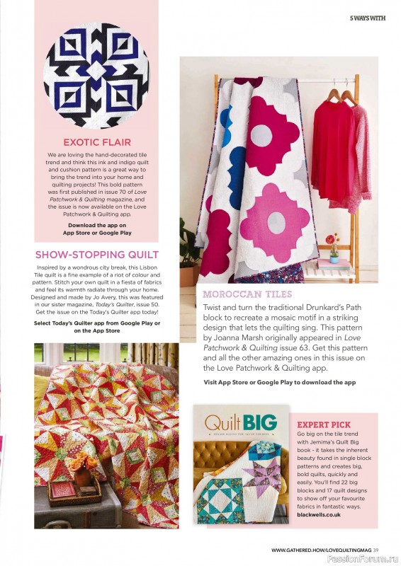 Коллекция проектов для рукодельниц в журнале &laquo;Love Patchwork & Quilting №163 2026&raquo;