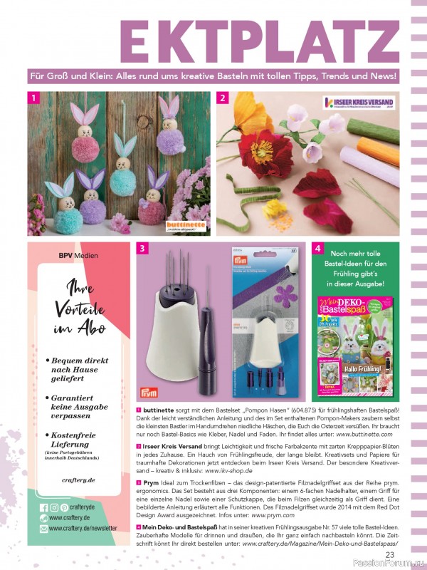 Коллекция проектов для рукодельниц в журнале &laquo;Mein Deko & Bastelspass Sonderheft №61 2026&raquo;