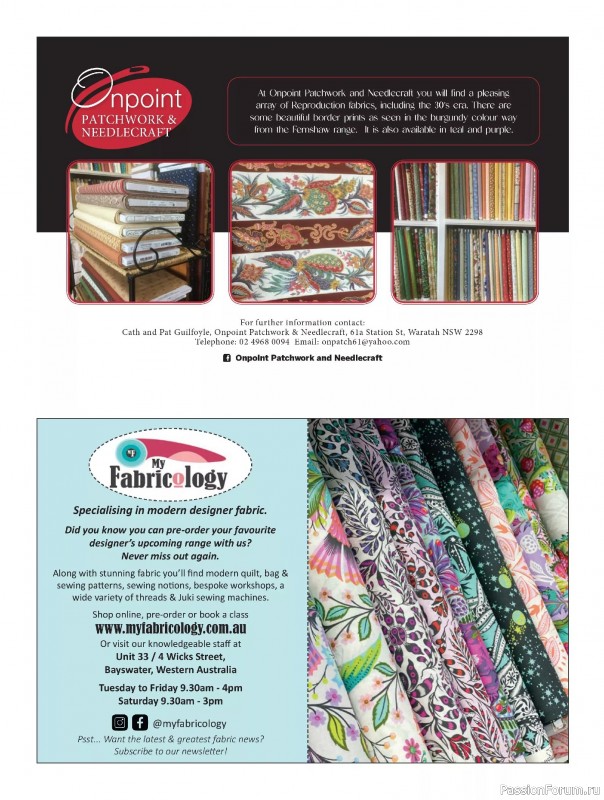 Коллекция проектов для рукодельниц в журнале «Quilters Companion №136 2025»