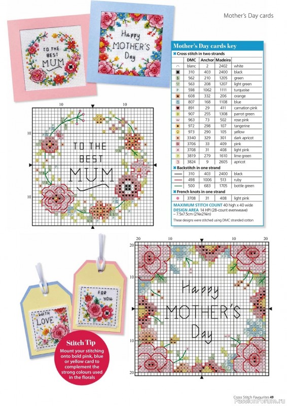 Коллекция вышивки в журнале «Cross Stitch Favourites - Spring 2023»