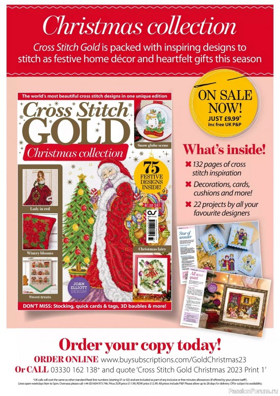 Коллекция вышивки в журнале «The World of Cross Stitching №339 2023»
