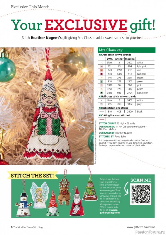 Коллекция вышивки в журнале «The World of Cross Stitching Special №366 2025»