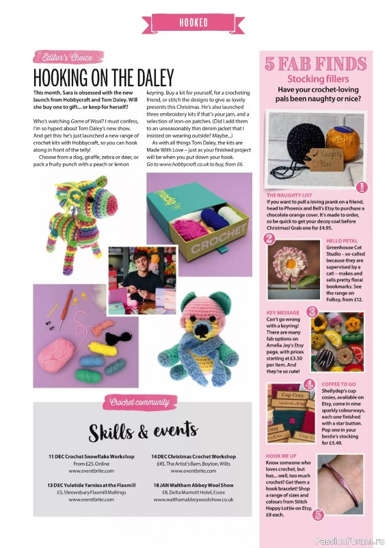 Вязаные проекты крючком в журнале «Simply Crochet №169 2025»