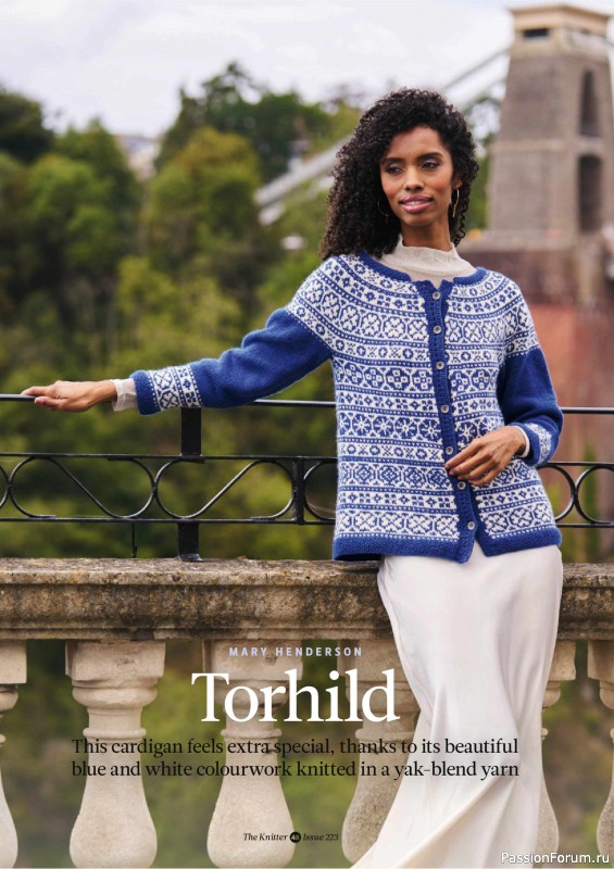 Вязаные проекты спицами в журнале &laquo;The Knitter №223 2025&raquo;