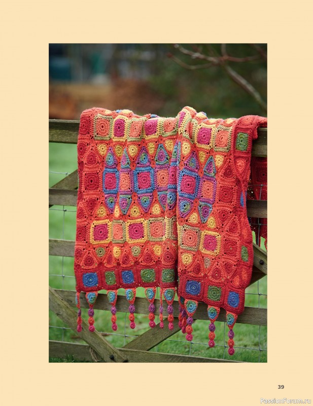 Вязаные проекты в книге «Block-by-Block Blankets and Afghans».