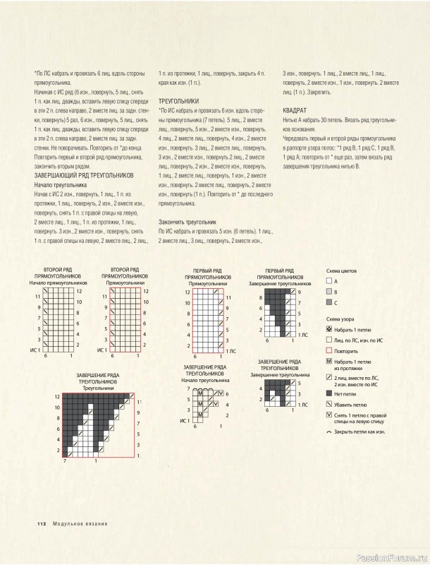 Вязаные проекты в книге &laquo;Модульное вязание на спицах&raquo;.