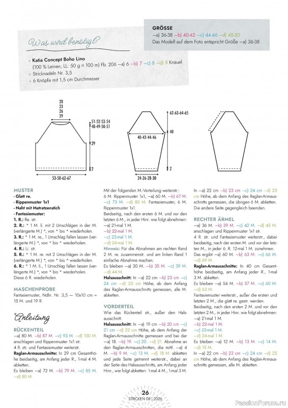 Вязаные проекты в журнале &laquo;Einfach Stricken №8 2026&raquo;