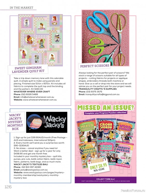 Коллекция проектов для рукодельниц в журнале «Quilters Companion №135 2025»