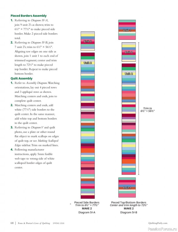 Коллекция проектов в журнале &laquo;Fons & Porter's Love of Quilting - Spring 2026&raquo;