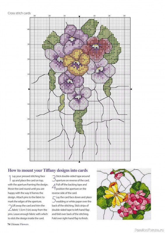 Коллекция вышивки в журнале «Ultimate CrossStitch Flowers - 2025»